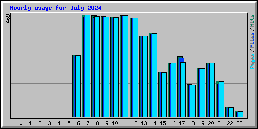 Hourly usage for July 2024