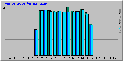 Hourly usage for May 2025